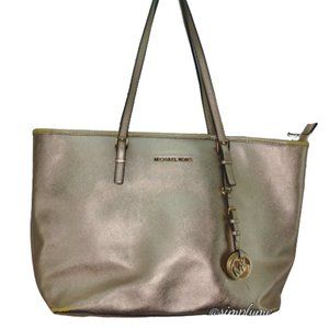 Michael Kors Jet Set Shimmer Copper Tote